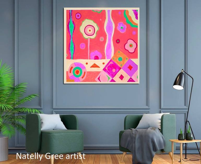 Original Abstract Expressionism Abstract Painting by Natelly Gree
