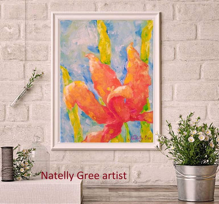 Original Contemporary Floral Painting by Natelly Gree