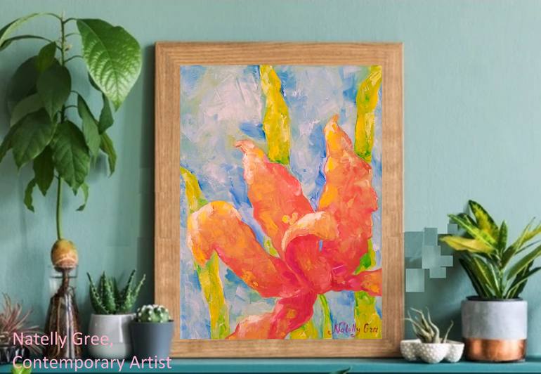 Original Contemporary Floral Painting by Natelly Gree