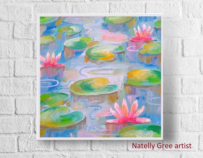 Original Contemporary Floral Painting by Natelly Gree