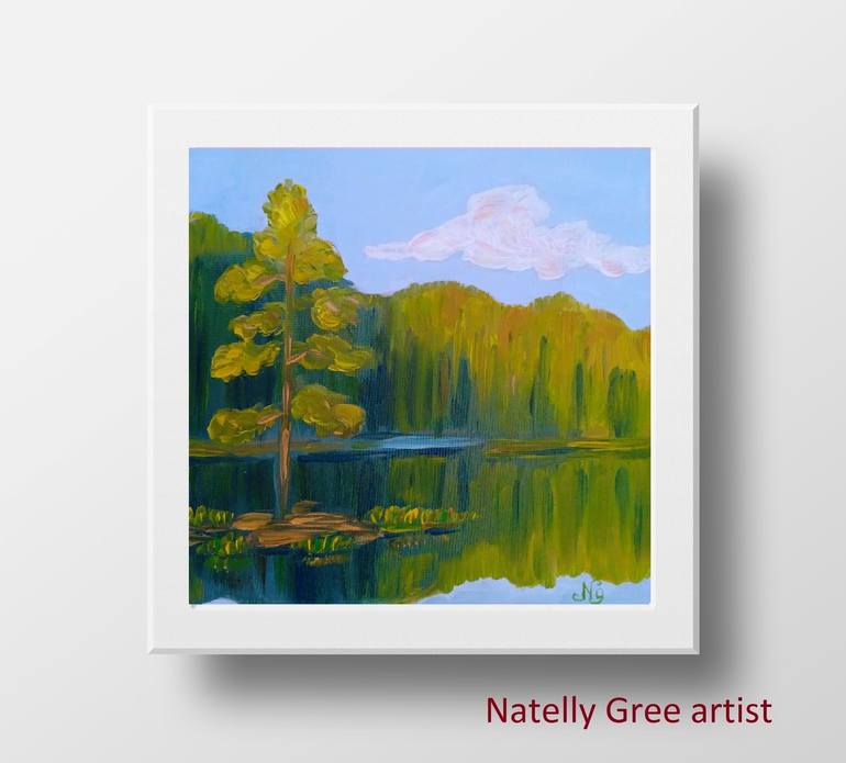 Original Fine Art Botanic Painting by Natelly Gree