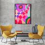 Abstract Colorful Painting Oil on Canvas