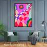 Abstract Colorful Painting Large Art