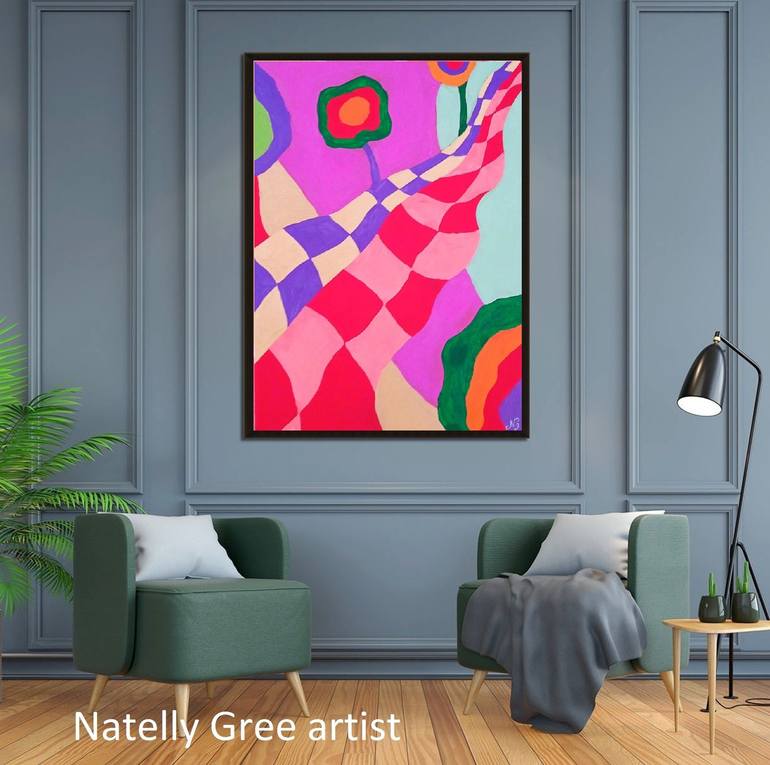 Original Conceptual Abstract Painting by Natelly Gree