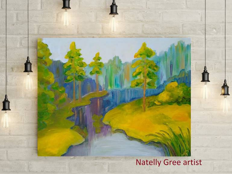 Original Tree Painting by Natelly Gree