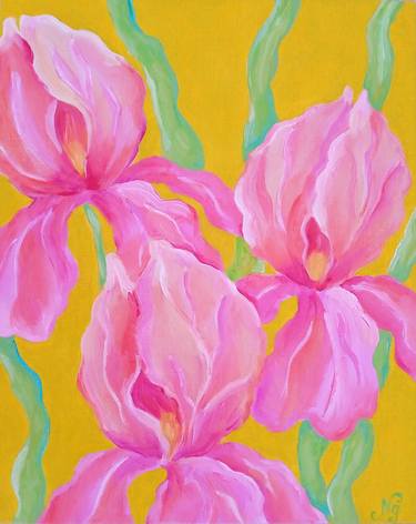 Original Floral Paintings by Natelly Gree