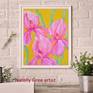 Irises Oil Painting Flower Art Irises