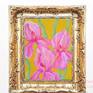 Irises Oil Painting Flower Natelly gree