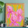 Flower Art Irises Abstract Canvas