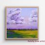 Clouds Oil Painting Small Landscape Natelly Gree