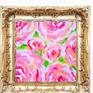 Roses Abstract Painting Small Original Art
