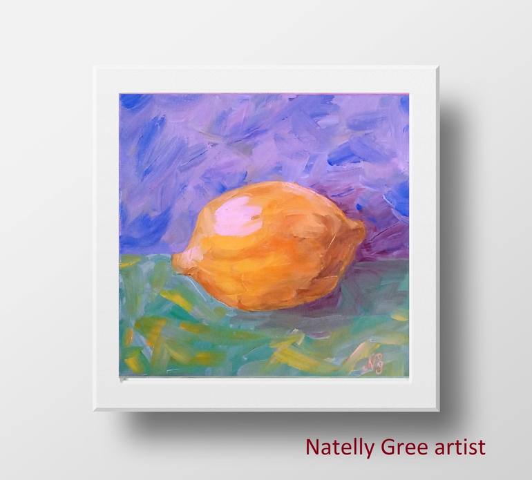 Original Fine Art Cuisine Painting by Natelly Gree