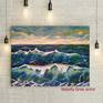 Sea Waves Oil Painting Seascape Canvas