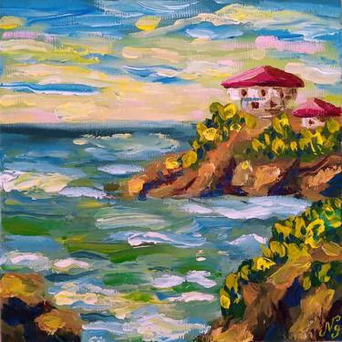 Original Impressionism Seascape Paintings by Natelly Gree