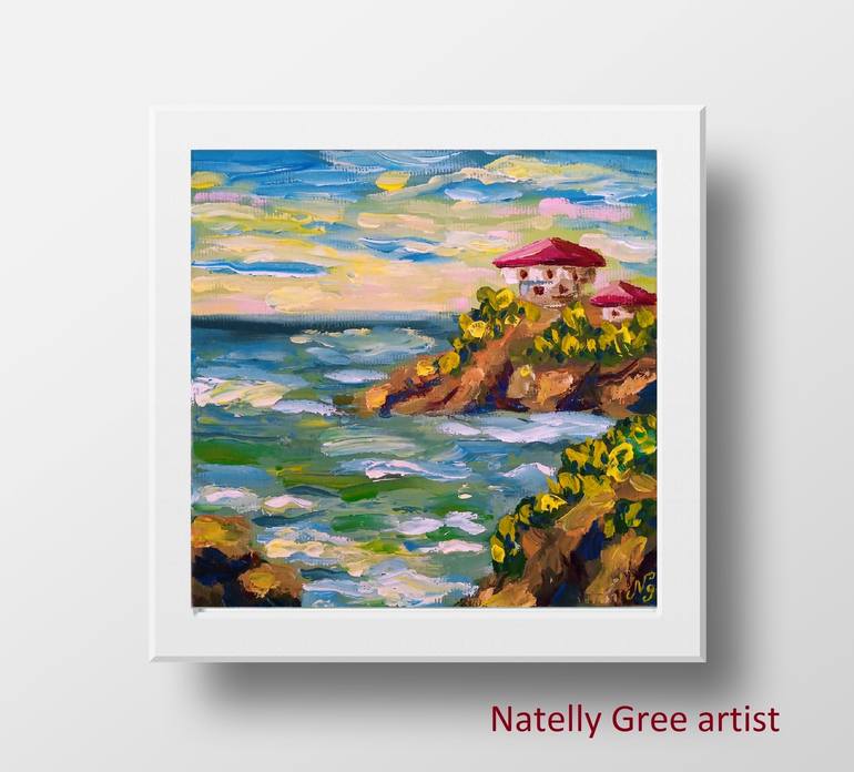 Original Contemporary Seascape Painting by Natelly Gree