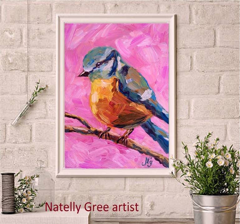 Original Abstract Animal Painting by Natelly Gree