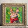 Hare Oil Painting Canvas Rabbit