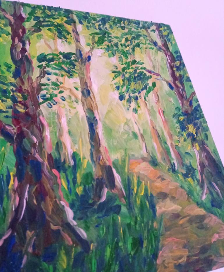 Original Impressionism Landscape Painting by Natelly Gree