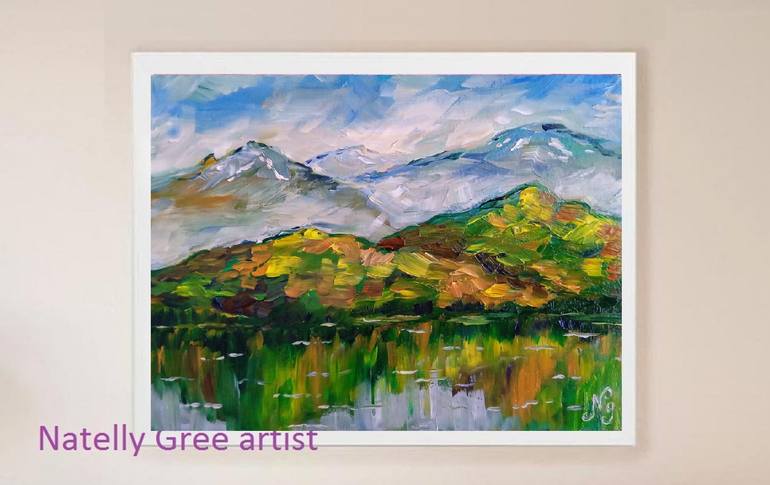 Original Abstract Landscape Painting by Natelly Gree