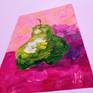 Pear Oil Painting Original Art Pear Fruit