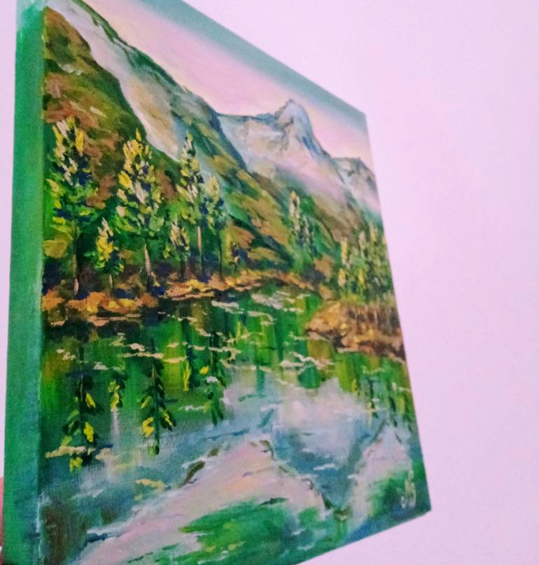 Original Realism Landscape Painting by Natelly Gree