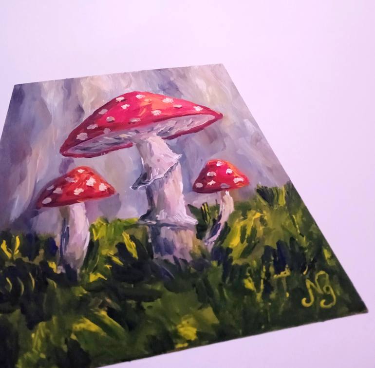 Original Abstract Fantasy Painting by Natelly Gree