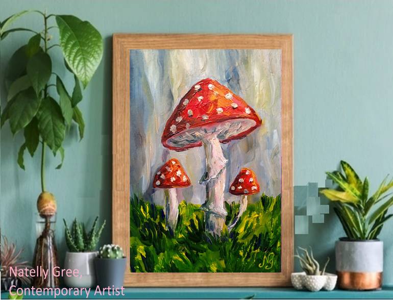 Original Abstract Fantasy Painting by Natelly Gree