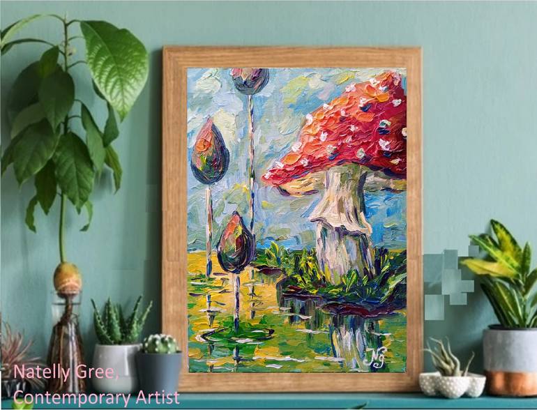 Original Abstract Landscape Painting by Natelly Gree