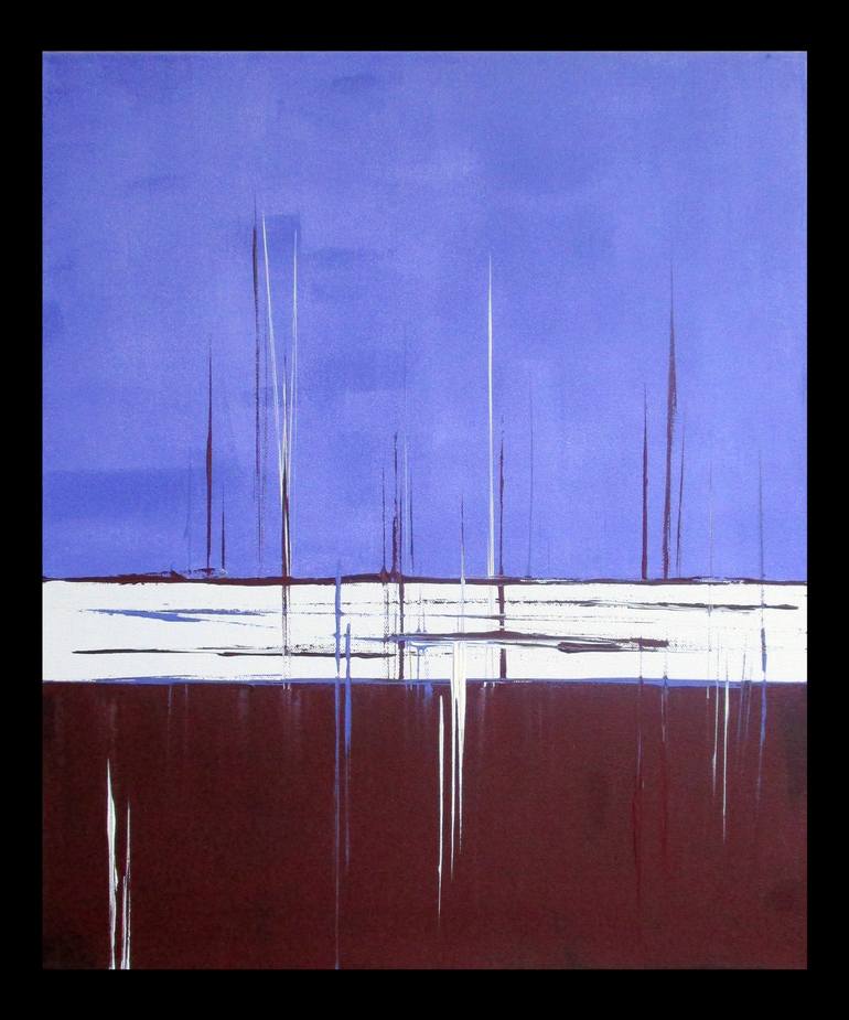 Original Minimalism Abstract Painting by kerstin franz