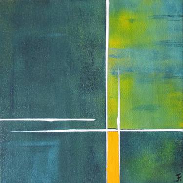 Original Abstract Geometric Paintings by kerstin franz