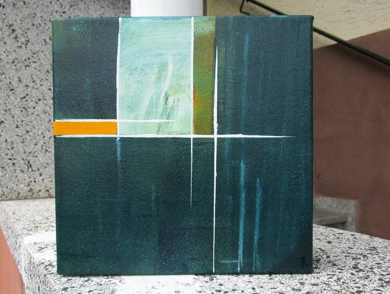 Original Abstract Geometric Painting by kerstin franz