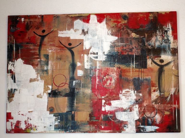 Original Abstract Expressionism Abstract Painting by kerstin franz
