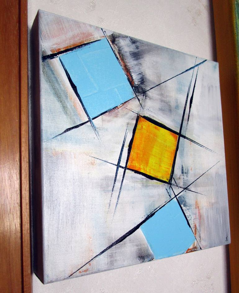 Original Geometric Painting by kerstin franz