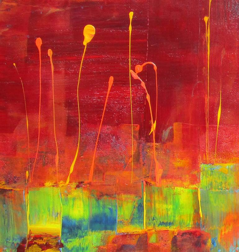 Original Abstract Expressionism Abstract Painting by Kerstin Franz