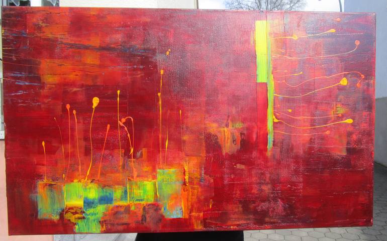 Original Abstract Expressionism Abstract Painting by Kerstin Franz