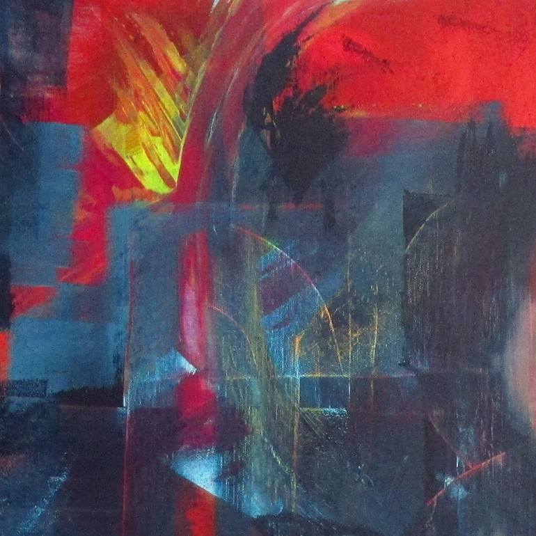 Original Abstract Expressionism Abstract Painting by Kerstin Franz
