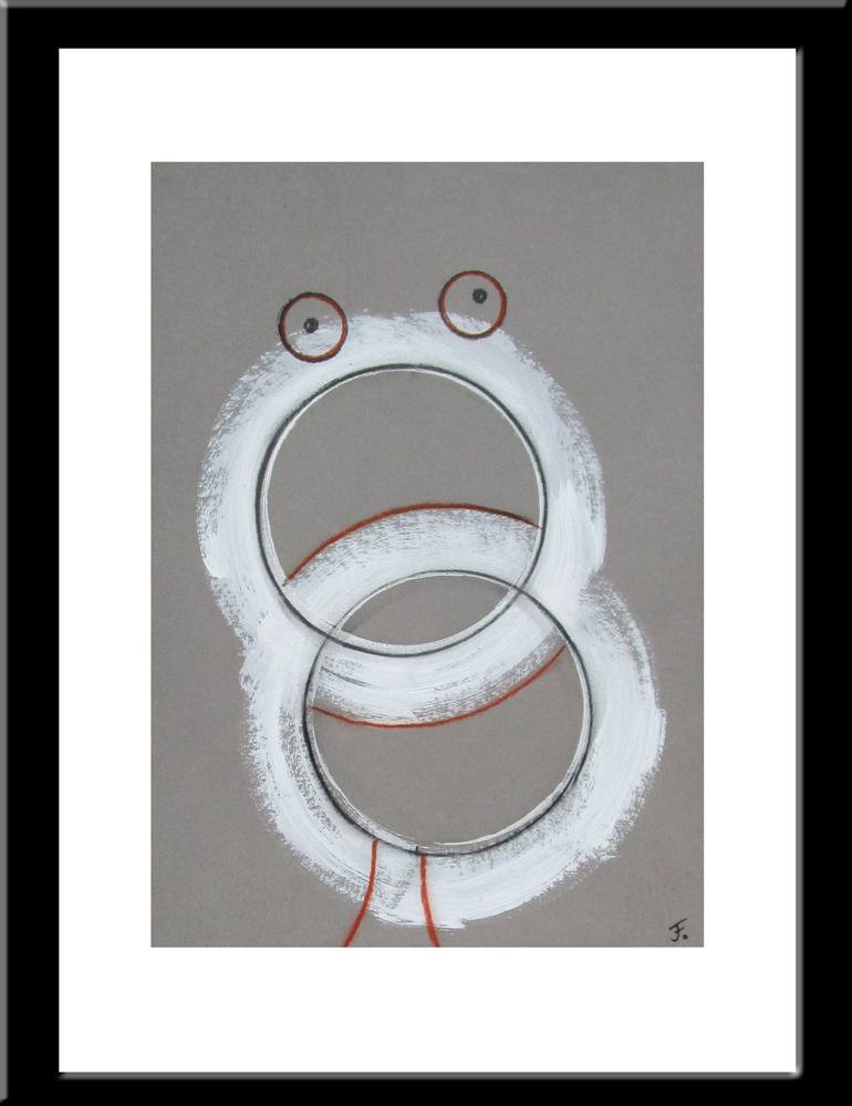 Original Contemporary Cartoon Drawing by Kerstin Franz