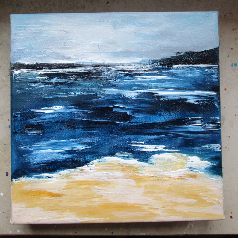 Original Beach Painting by kerstin franz