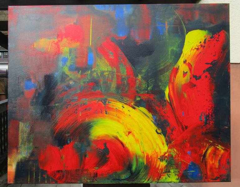 Original Abstract Expressionism Abstract Painting by kerstin franz