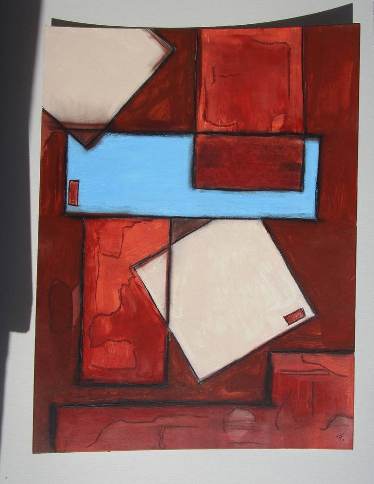 Original Geometric Painting by kerstin franz