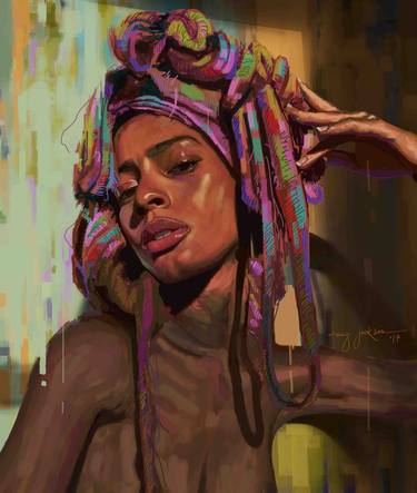 Original Contemporary Portrait Digital by Manzi Jackson