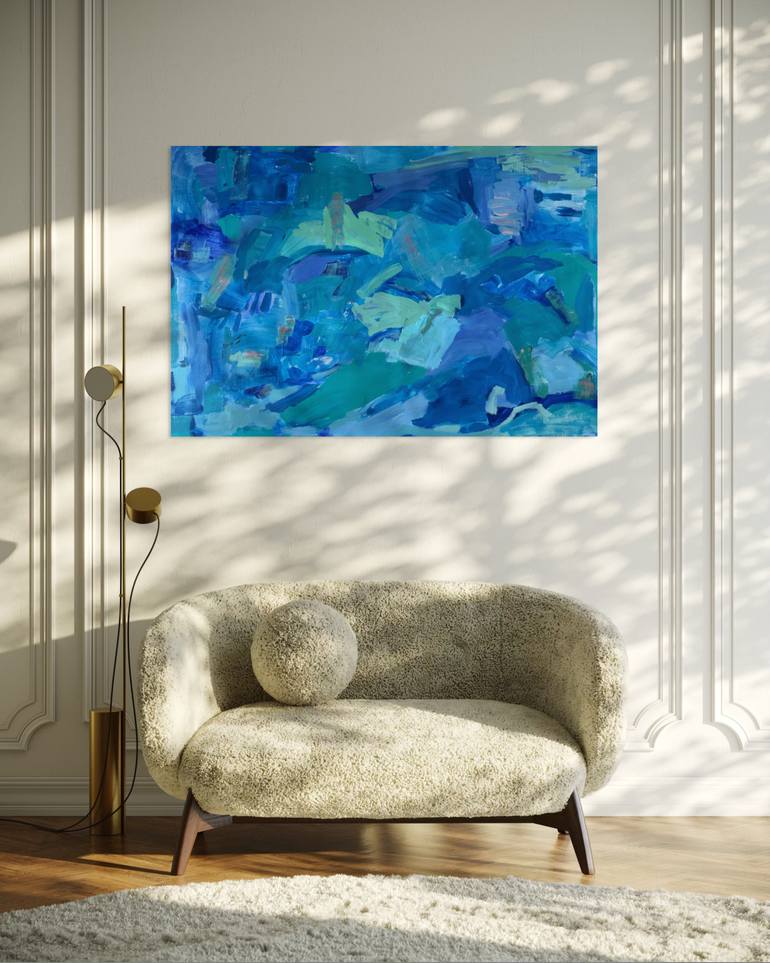 Original Abstract Expressionism Abstract Painting by Christine Parker