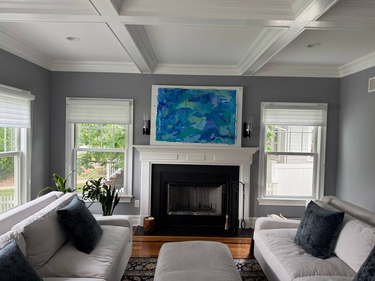 Original Abstract Expressionism Abstract Painting by Christine Parker
