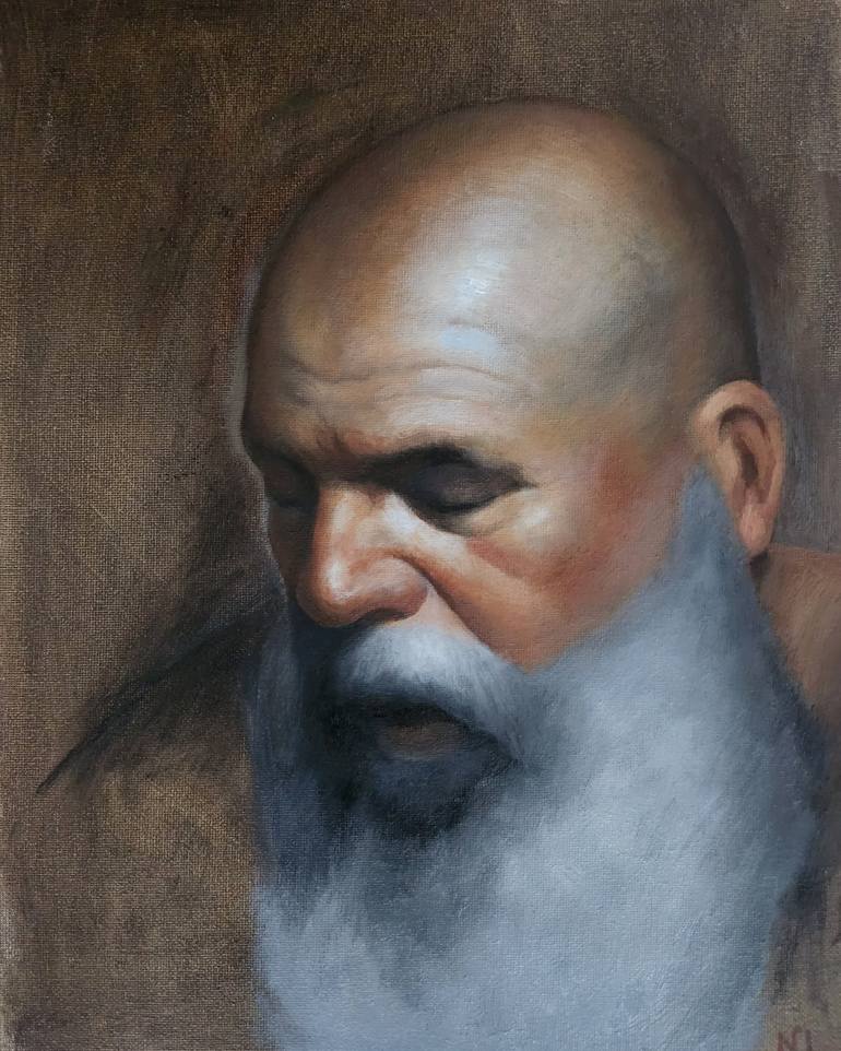 Portrait of John Painting by Natalia Loveness | Saatchi Art India