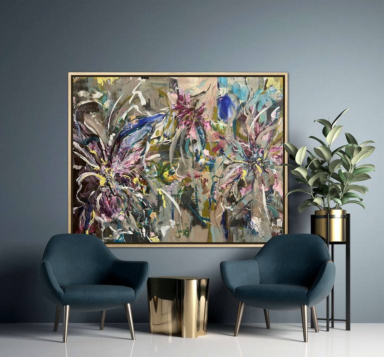 Original Floral Painting by GG Cooper