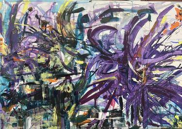 Original Abstract Floral Paintings by GG Cooper