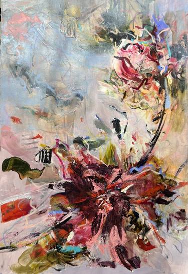 Original Abstract Floral Paintings by GG Cooper