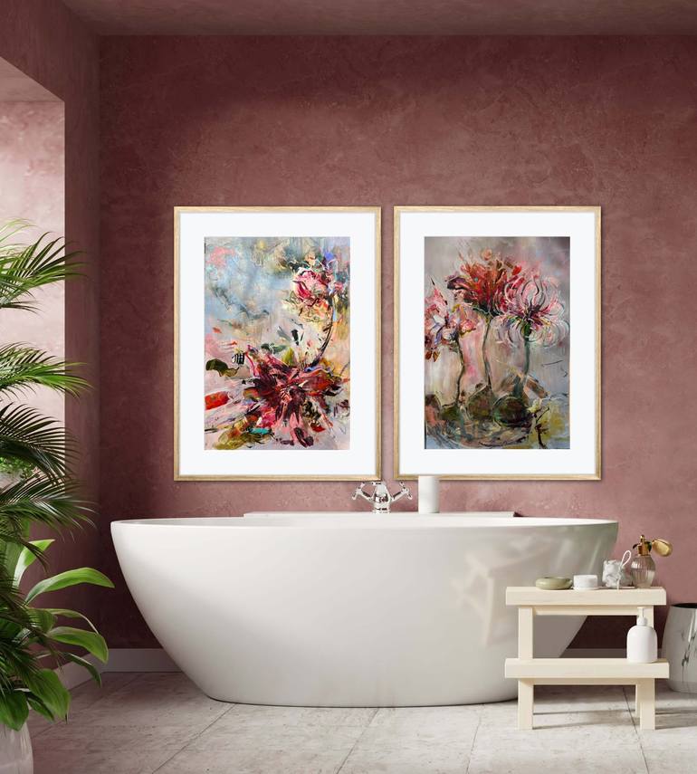 Original Floral Painting by GG Cooper