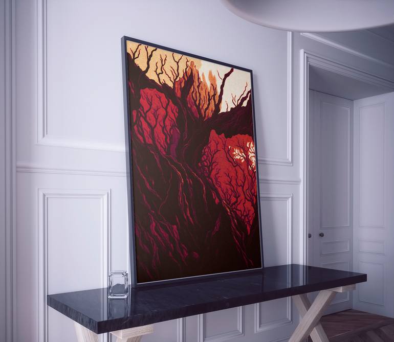 Original Art Deco Nature Digital by Akib Hossain