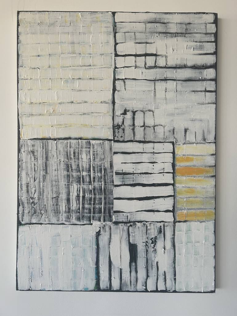 Original Abstract Geometric Painting by Samantha Malone